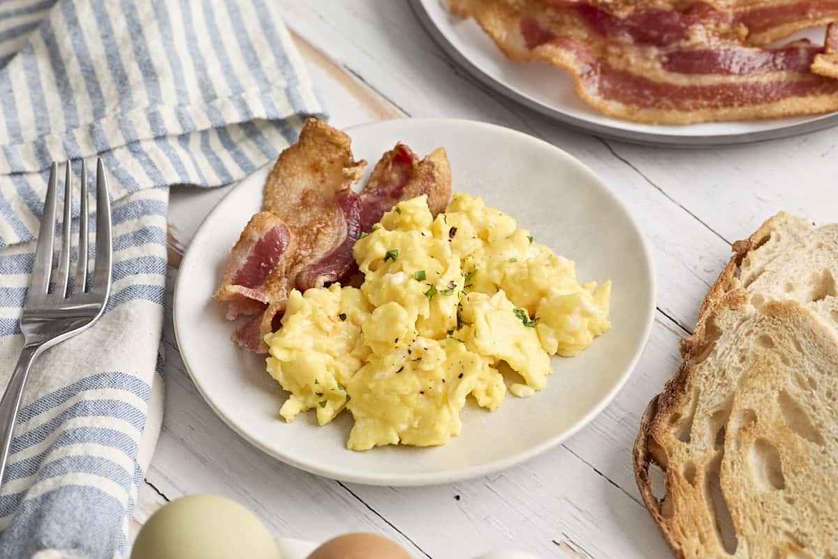 Creamy Scrambled Eggs on Buttery Toast - Image 2