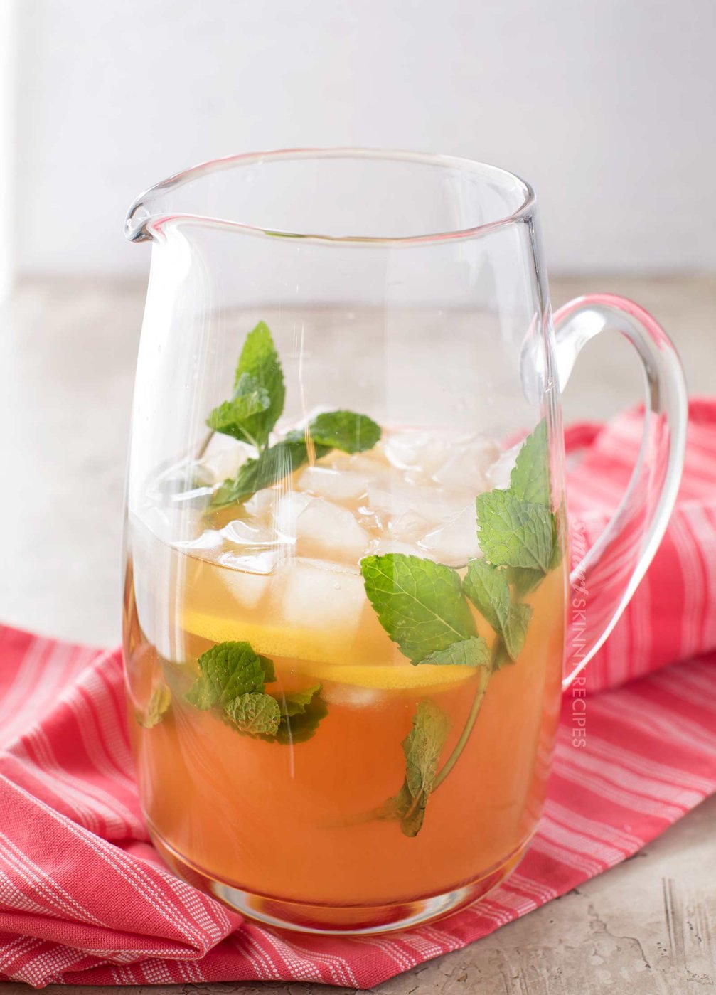 Iced Green Tea with Mint & Honey