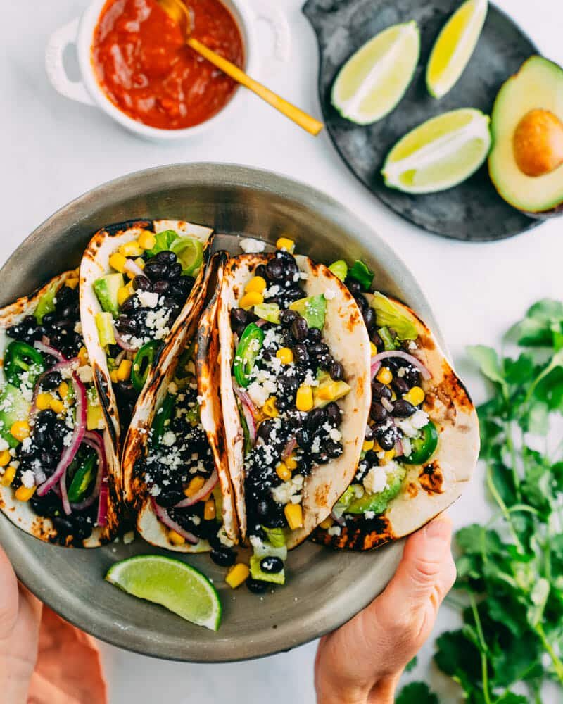 Easy Black Bean Tacos with Avocado Salsa (25 Minutes) - Image 3