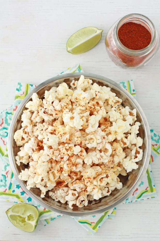 Spicy Chili Lime Popcorn (5 Minutes)