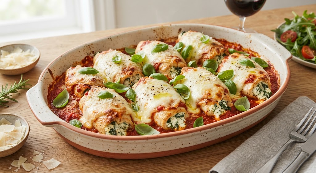 Cheesy Stuffed Chicken Rollatini